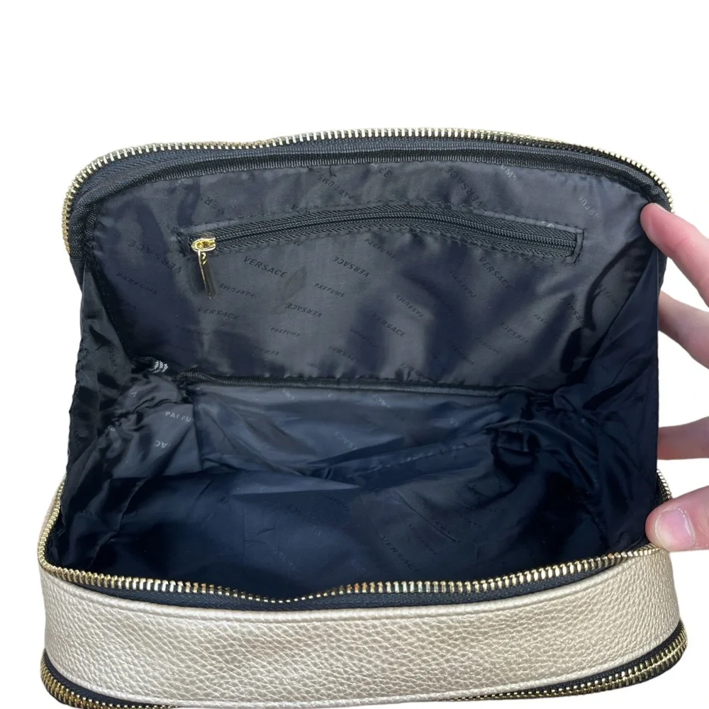 Versace Perfume Cosmetic Bag/Wristlet Travel Storage Toiletries Brand New